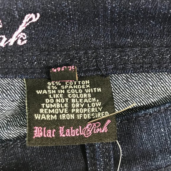 BLAC LABEL PINK Womens Jeans 32 X 32 Straight Leg Dark Wash 5% Spandex Retail135 - Picture 5 of 10